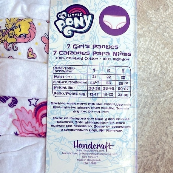 Brand New Set of 3 Packs Girls Underwear Disney Princess My Little Pony Frozen - Picture 10 of 11